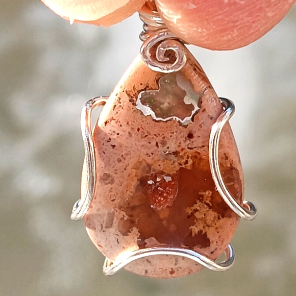 Mexican Cantera Opal Pendant Sterling Silver - Picture 6 of 16